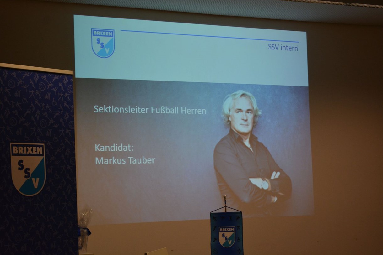 Arch. Markus Tauber wurde als neuer Sektionsleiter Fußball Herren gewählt